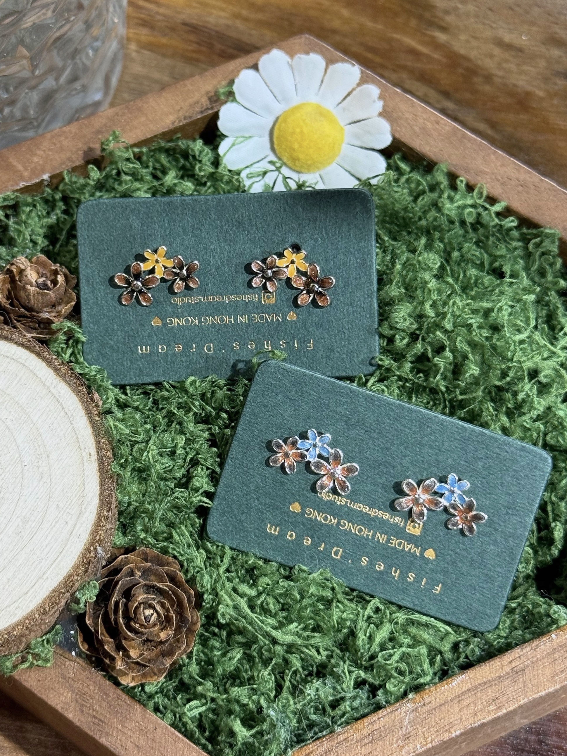 花影小徑 Blossom Trail Stud Earrings | 耳釘款耳環