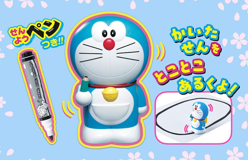 [訂購] 多啦A夢玩具 畫線條跟著走動 日本雜誌 Doraemon路線機器人｜多啦A夢禮物