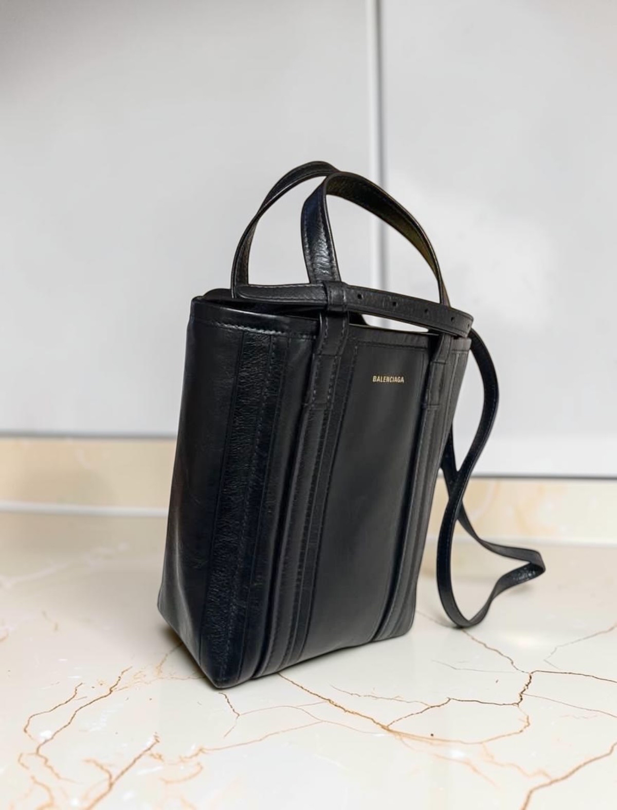 Balenciaga Shoulder Tote Bag Black 100%Authentic, 98%New ✅Dust bag