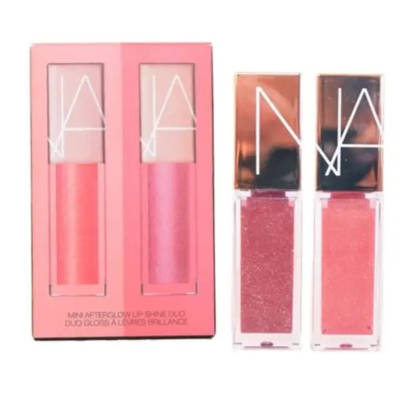$155套.2套以上$145套,Nars MINI粉金唇釉套装3.7ml*2