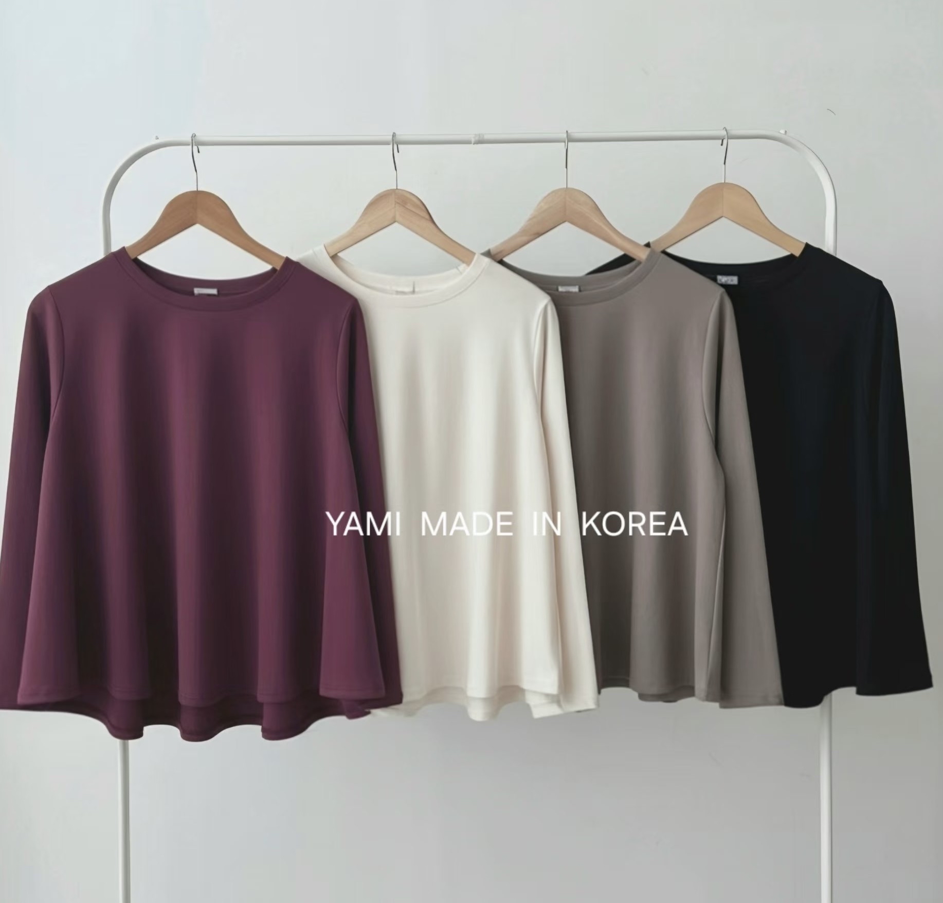 Made in Korea 🇰🇷圓領A Cut top