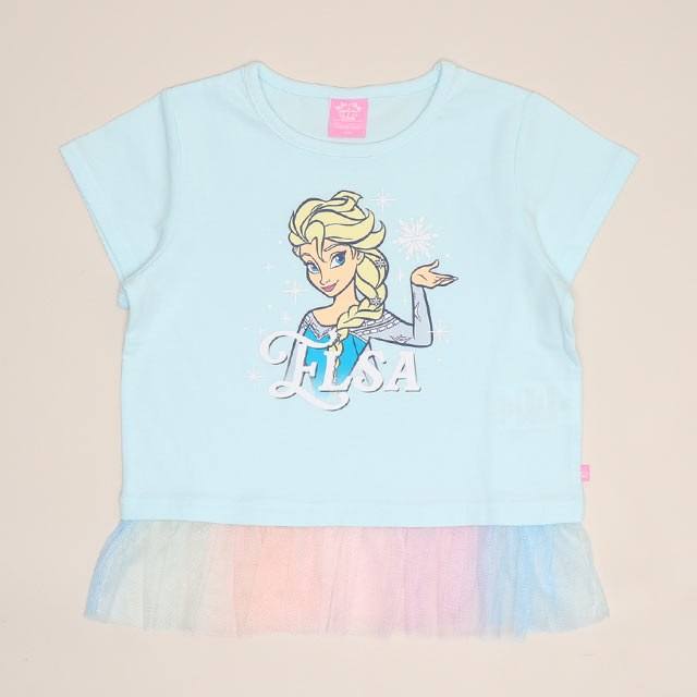 🆕【⭐訂購⭐】🇯🇵日本直送🌀#DisneyPrincess 彩虹薄紗下擺 短袖tee［4款選］🌀 [ELFA-0056][260705]