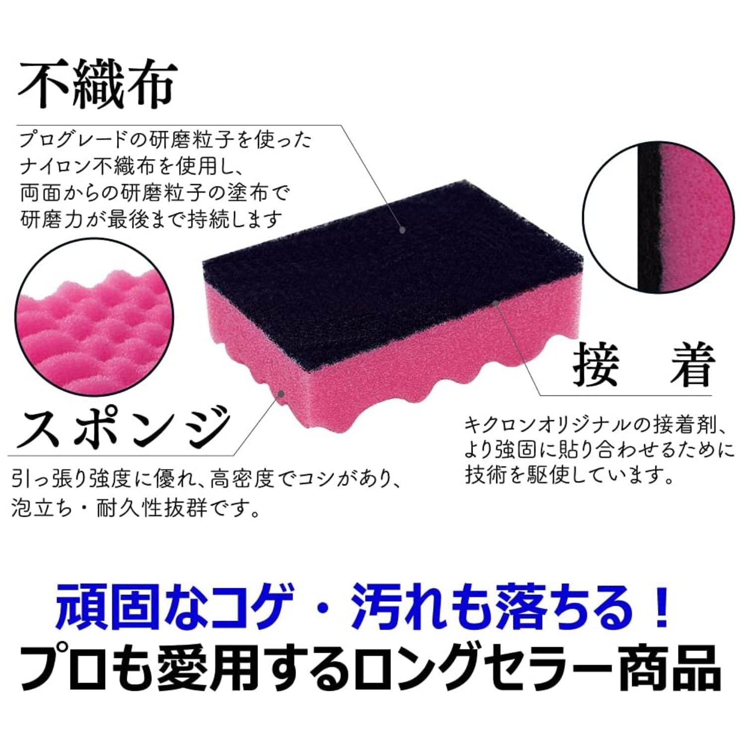 🔥🔥【日本製《KIKURON》經典雙面抗菌洗碗海綿】3個裝