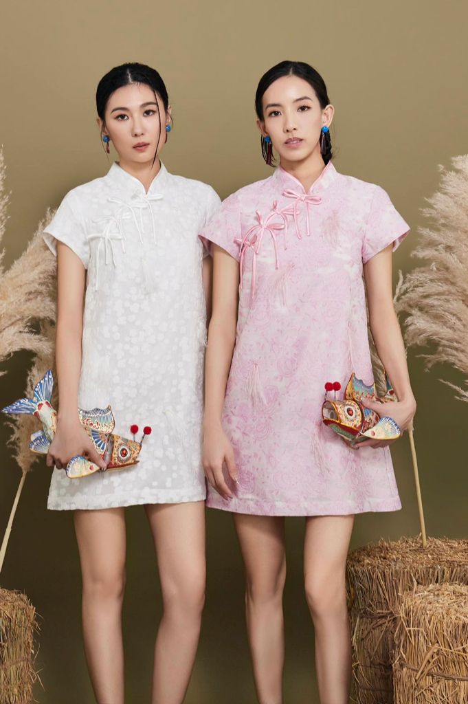 CD2167 Ethereal Blossom Qipao Dress