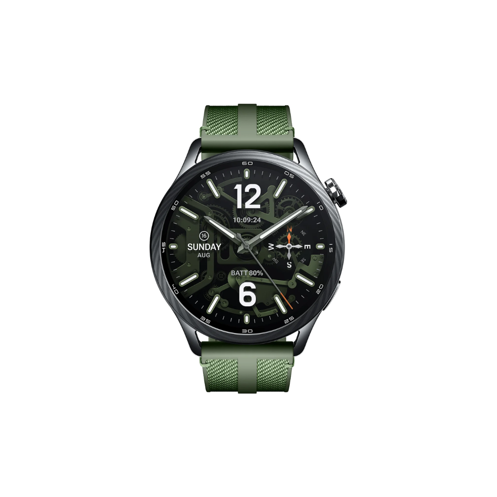 Xiaomi 小米 Watch S5 46mm 綠色氟橡膠 + 尼龍編織錶帶 智能手錶 香港行貨