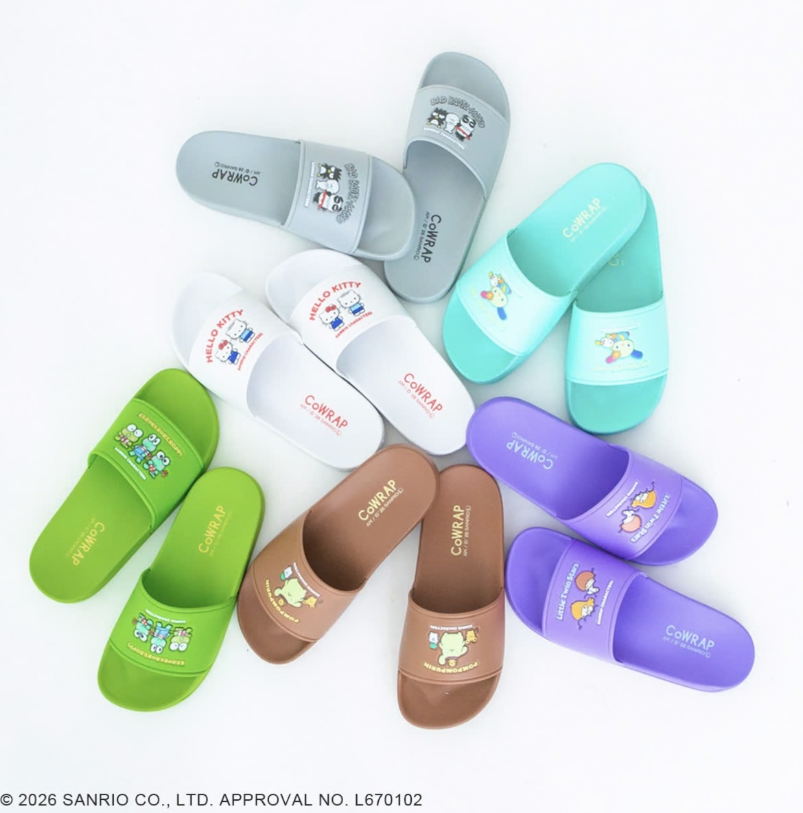 日本預訂📍日本Sanrio可愛圖案夏日拖鞋 1/4日本開售