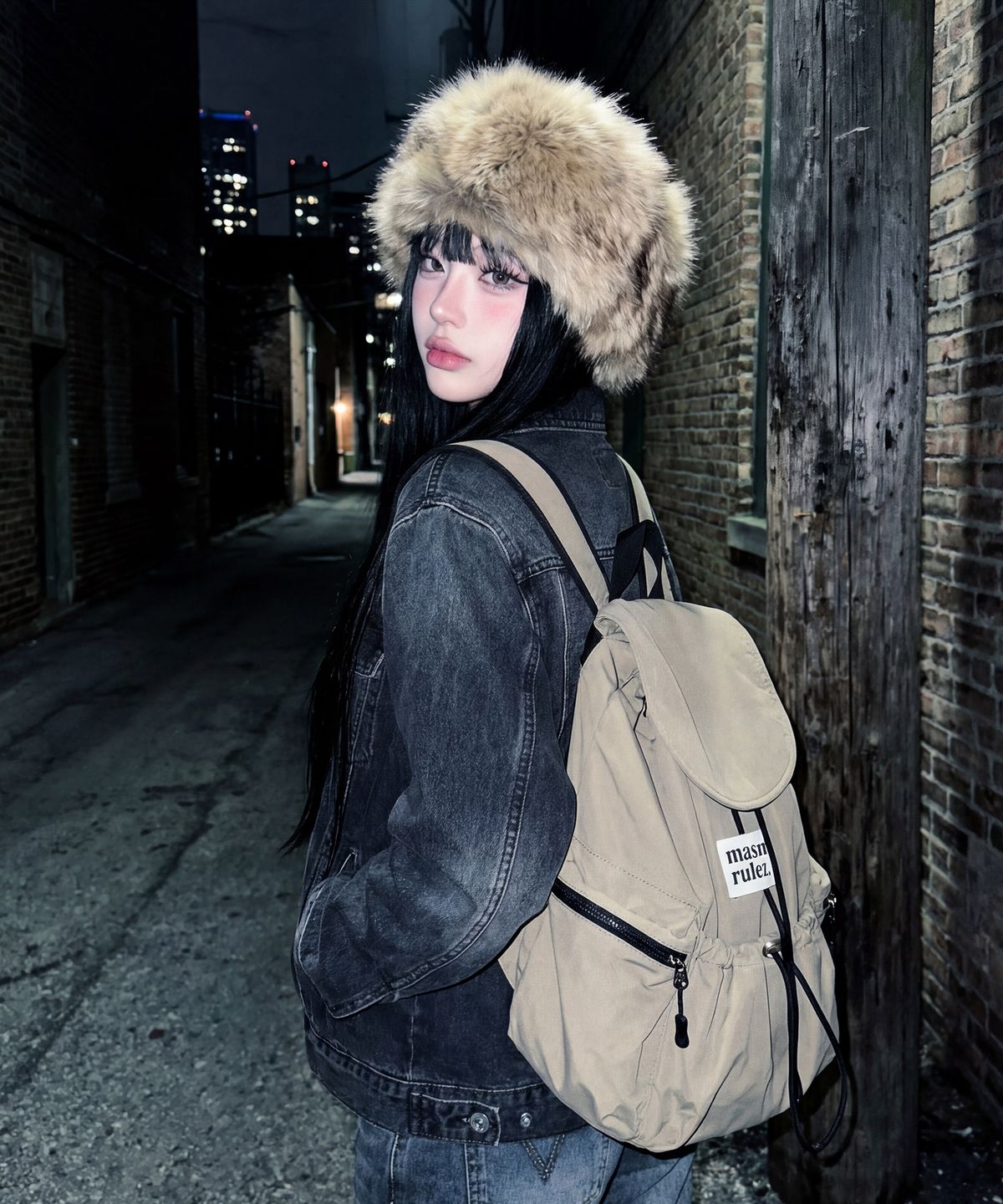 🇰🇷訂購｜Masmarulez｜String flap backpack 4色