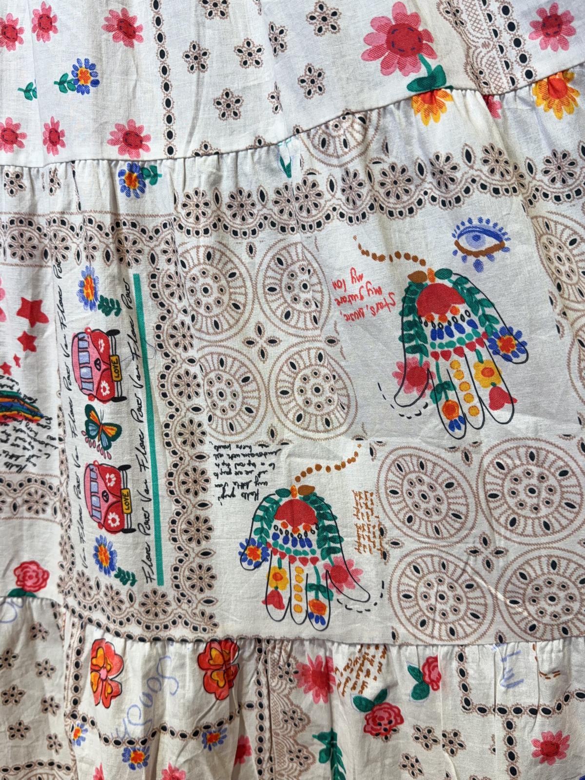 1617 White Patch Pattern Y Neck Ribbon Belt OP 51"