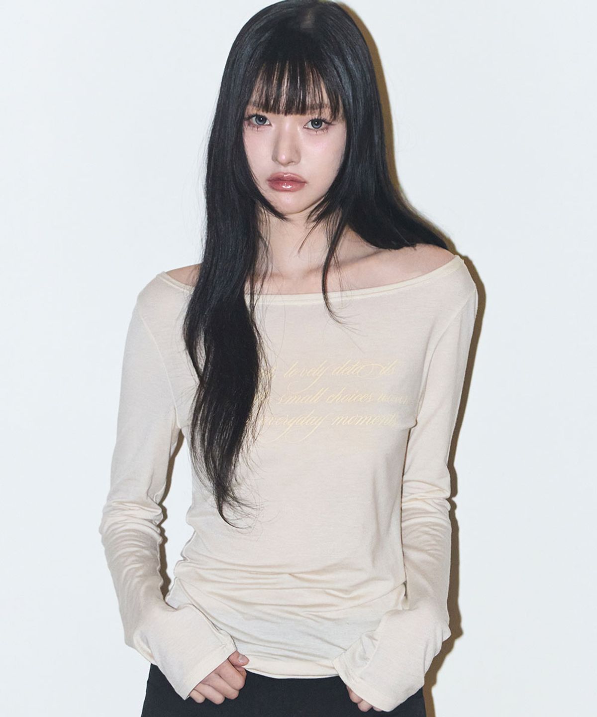  🇰🇷訂購｜ILLIGO 26SS｜Basic boat neck long sleeve 3色 