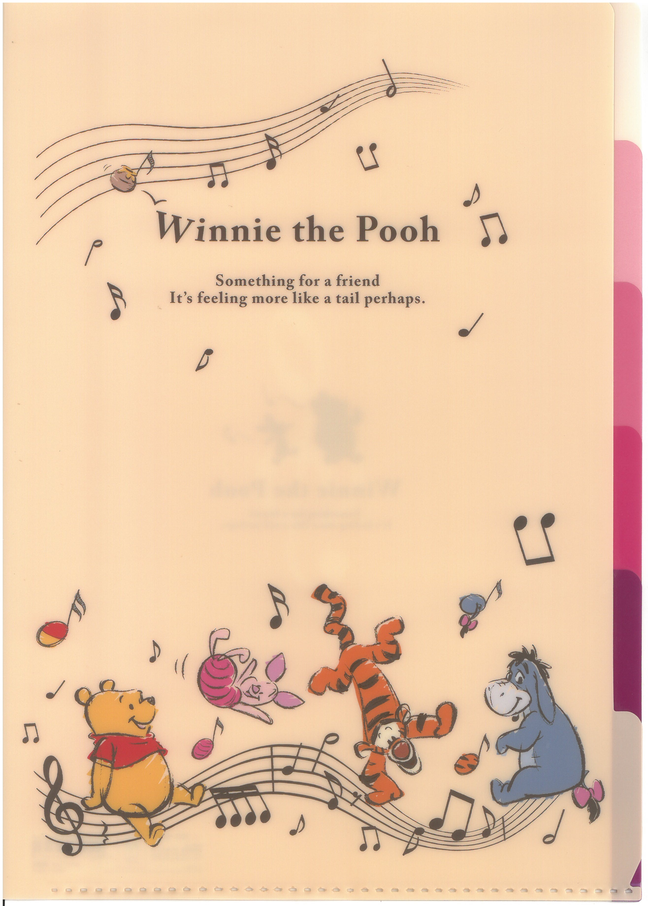 WinnieThePooh 5索引A4透明文件夾 (S2151162)