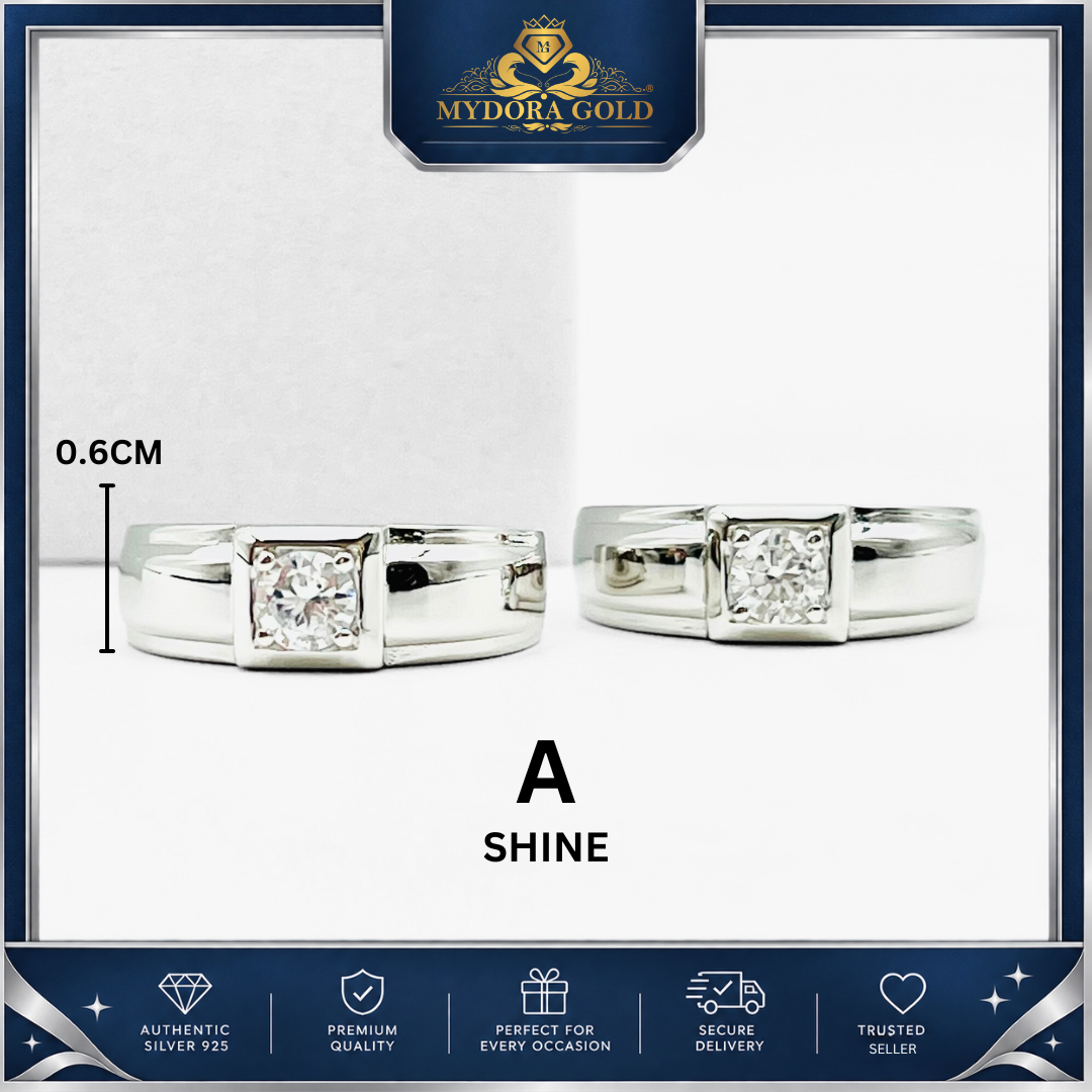 MYDORA 925 Silver Ring - Cincin SOLEMN ONE Collection