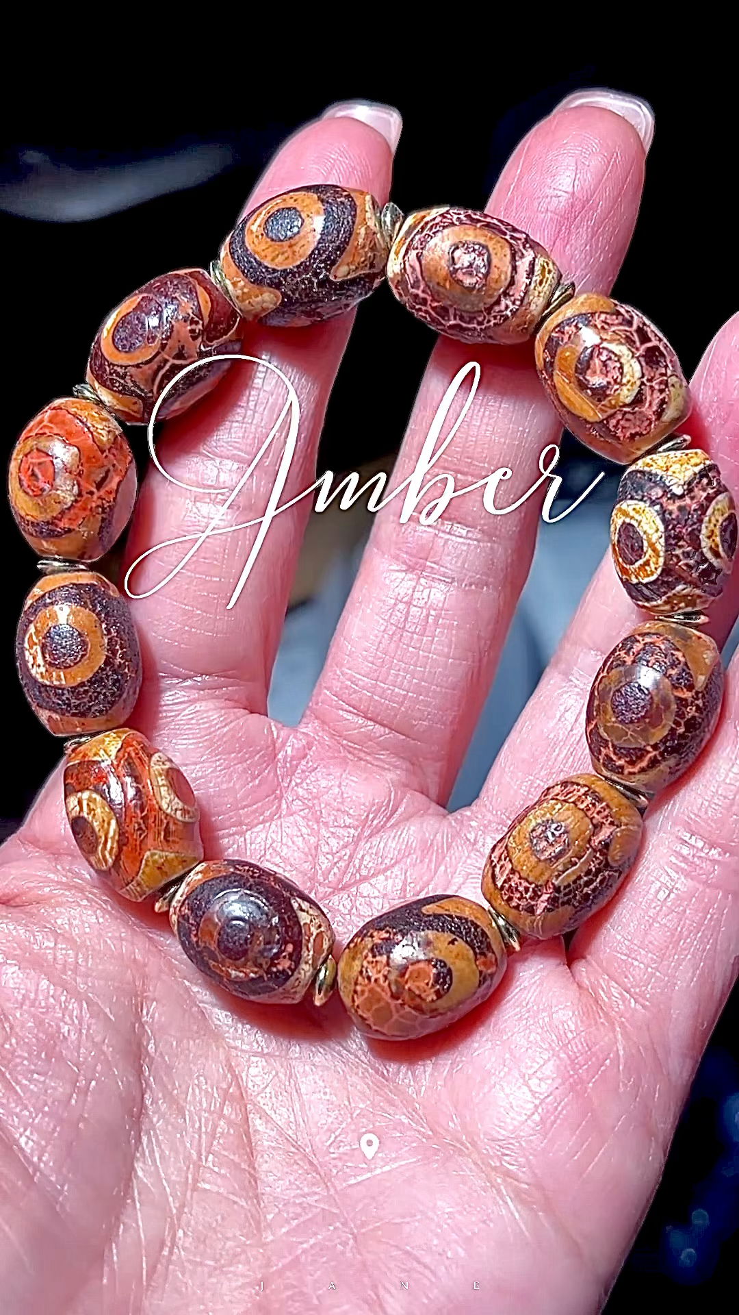 西藏紅肉達絡老天珠