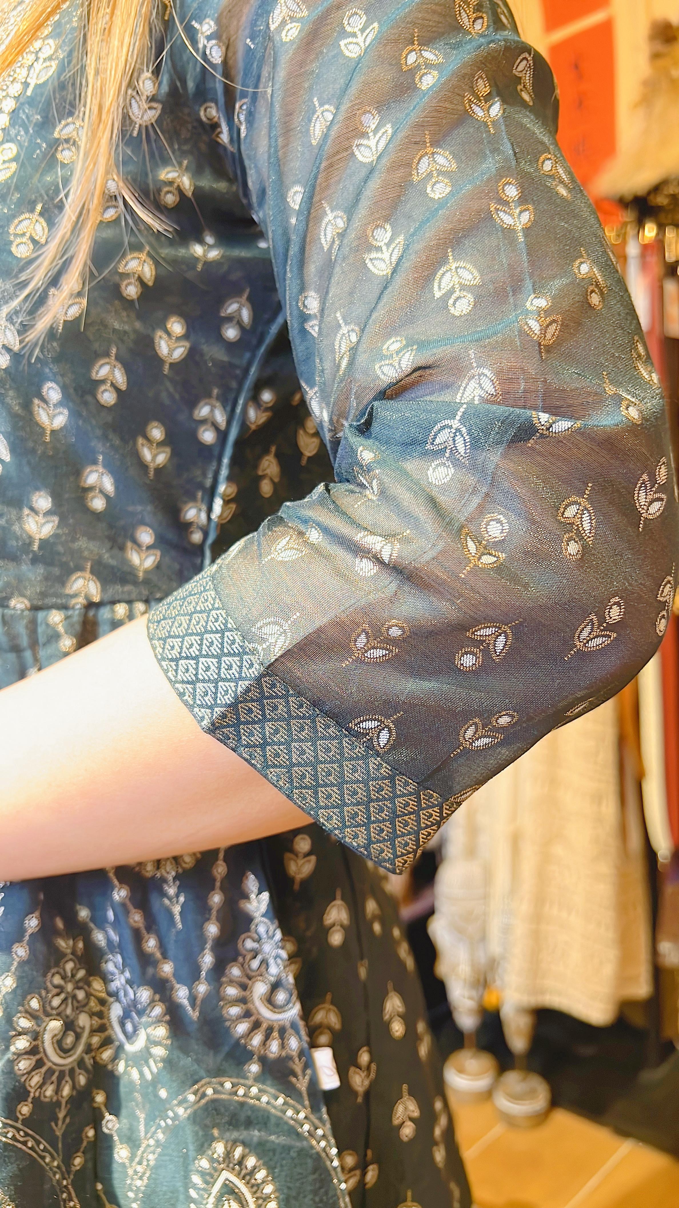 Forest Green Fake 2-layer Mid-sleeve OP 49" #1001