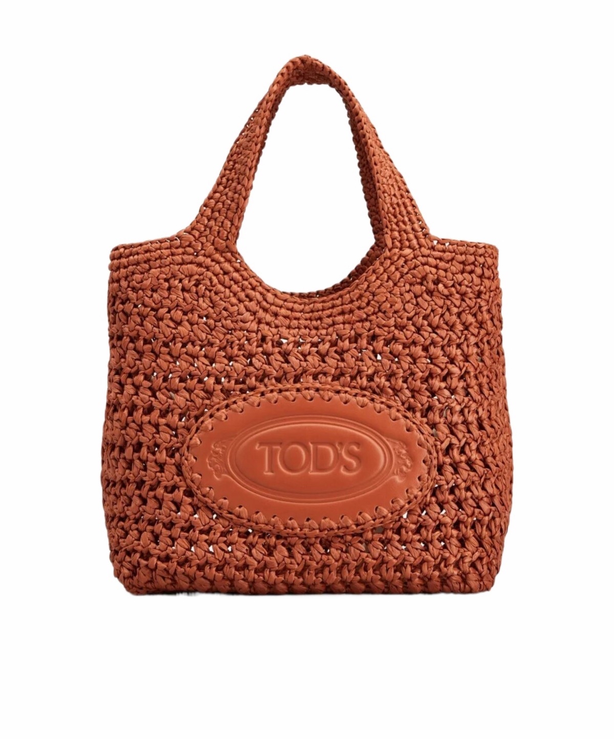 Tod's 女士 草編和皮革迷你購物袋 25cm*12cm*21cm