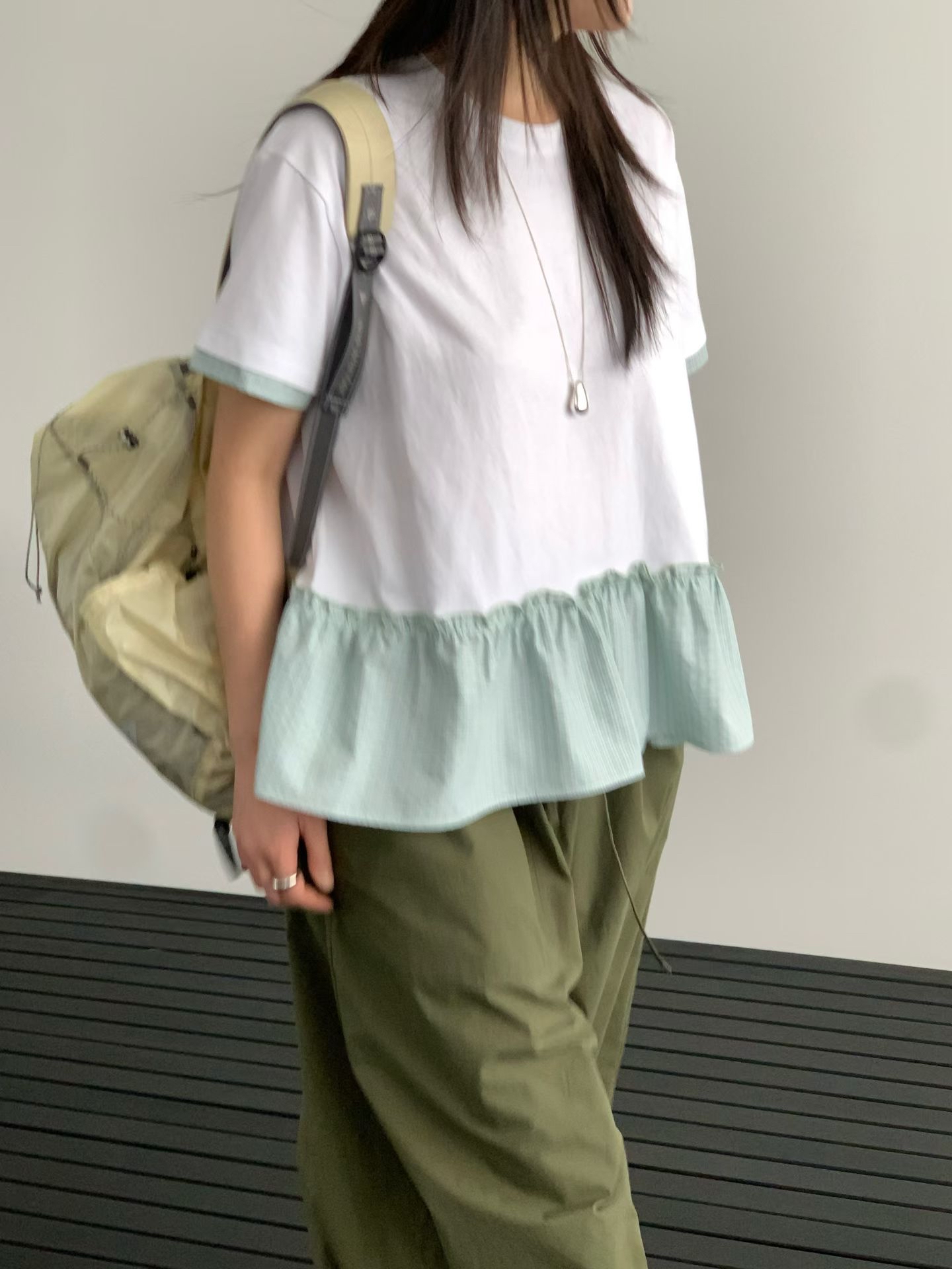 Reve 拼格仔棉Top