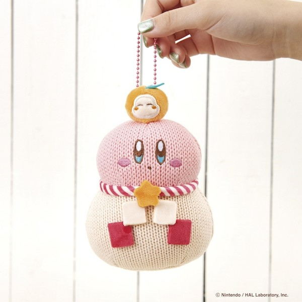 🌸 【預訂】Kirby 針織餅鏡公仔掛飾 - 星之卡比 新品