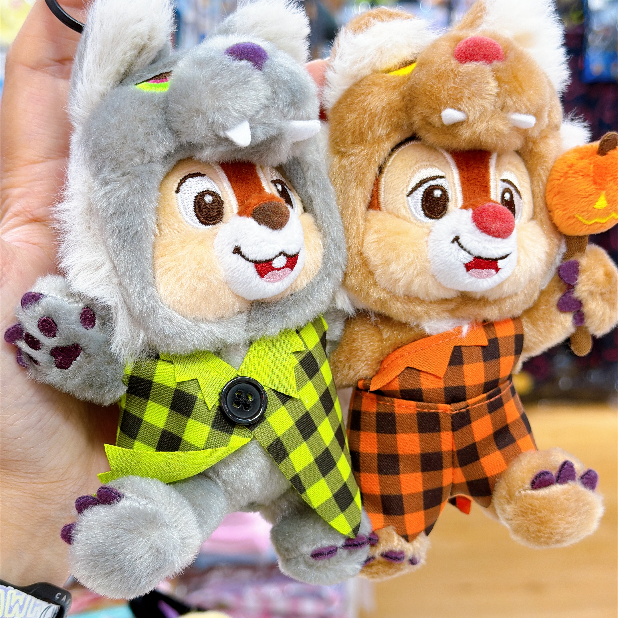 日本直送東京迪士尼Halloween系列 chip and dale公仔掛飾