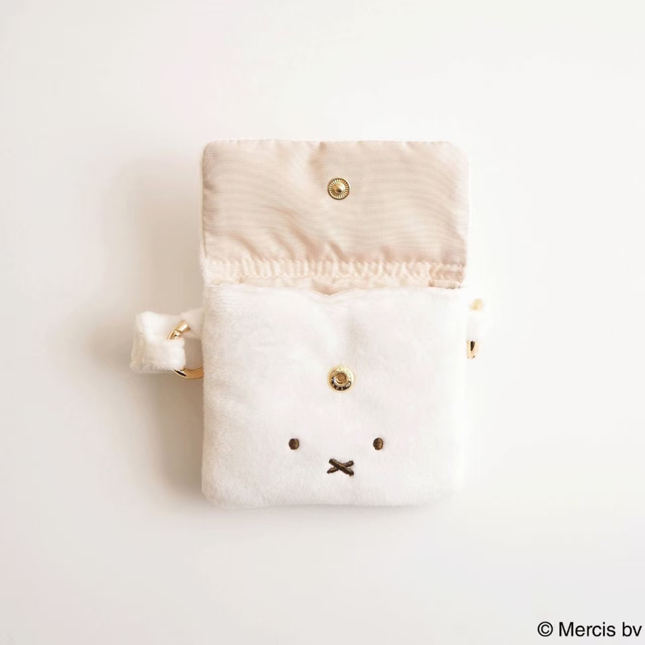 【日本直送】Miffy / Boris 刺繡 Chewy Mini Bag｜超萌卡包耳機收納袋 