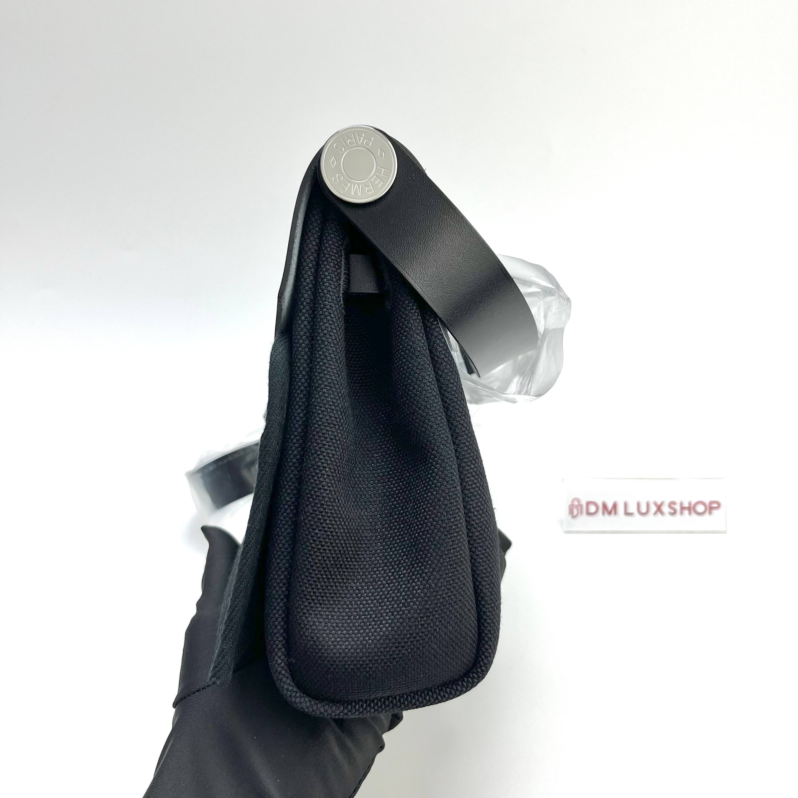 Hermes Mini Herbag Noir PHW (Stamp G)