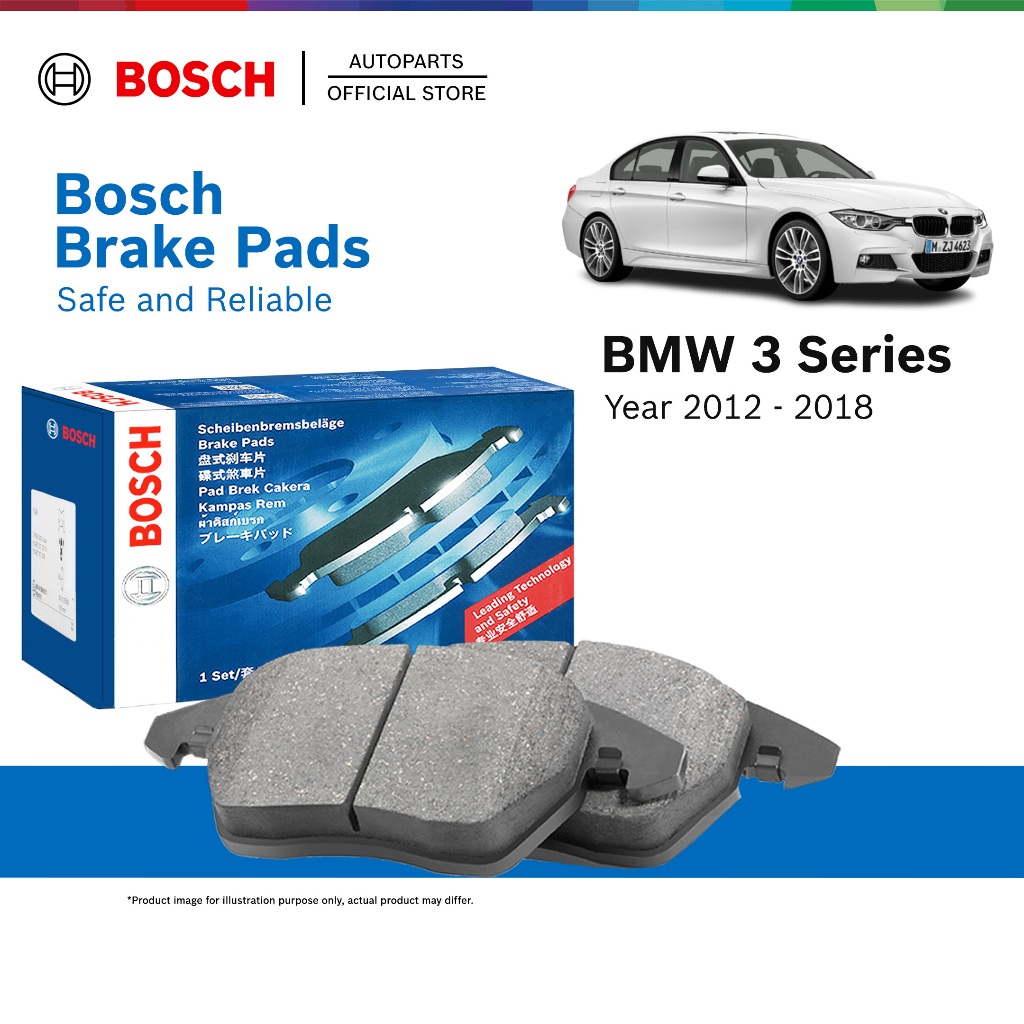 BOSCH Front Brake Pads - BMW 3 Series (F30) 320i / 320d / 328i / 330e  (year 2012 - 2018) - 0986494487