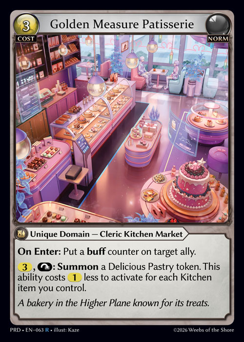 Golden Measure Patisserie / PRD-063 (R)