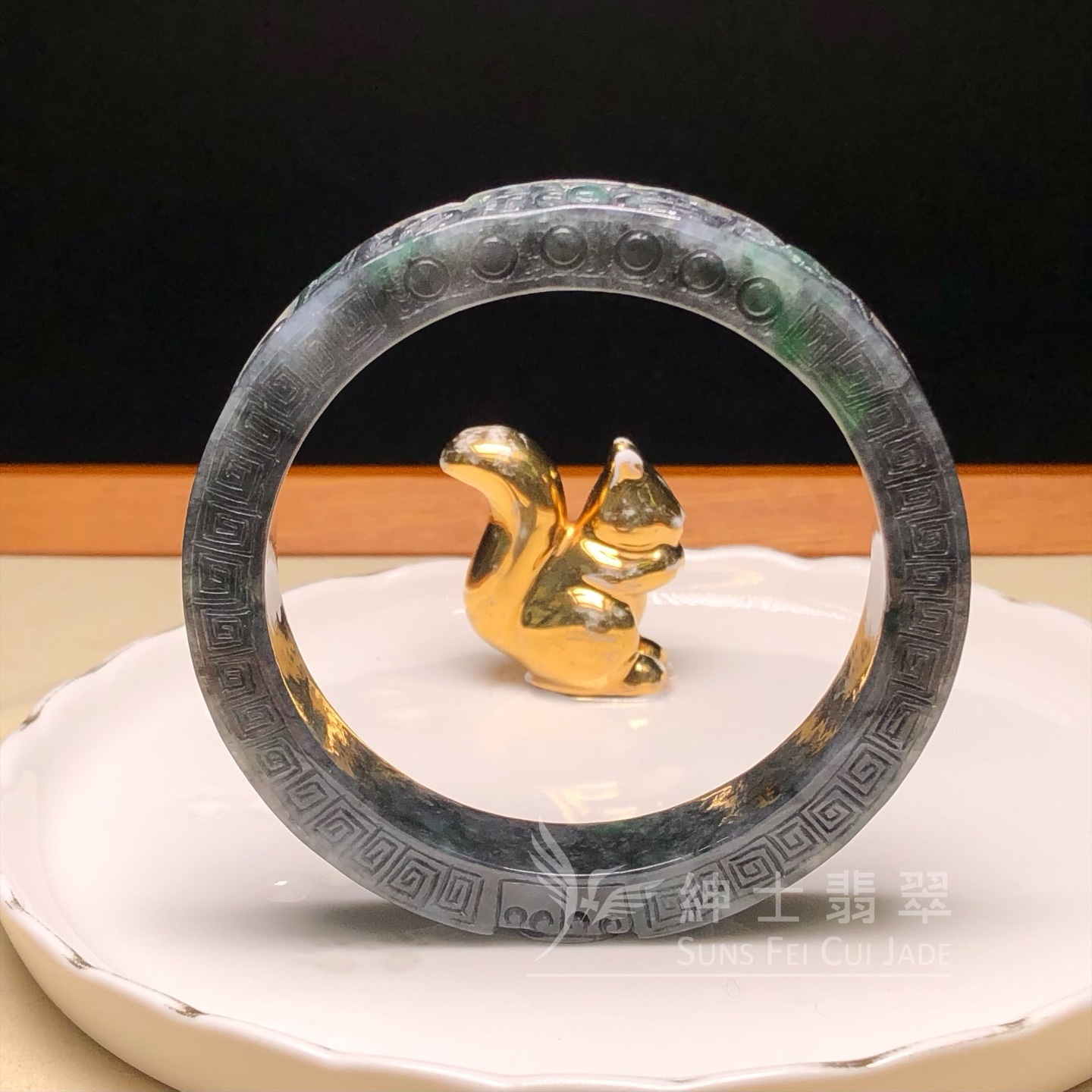 烏雞綠特式鐲58.5mm