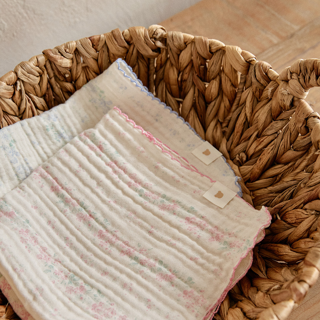 26S/S DTD Flora碎花溫馨系列-棉紗手絹