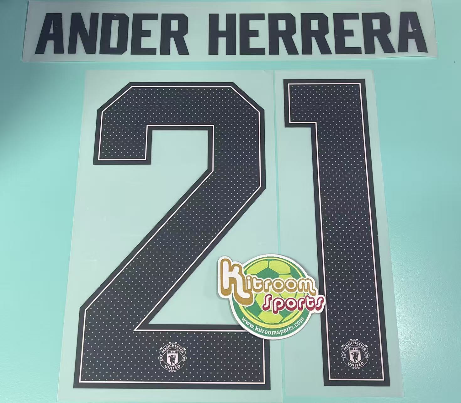 2018-19 Manchester United Away UCL Nameset #21 ANDER HERRERA