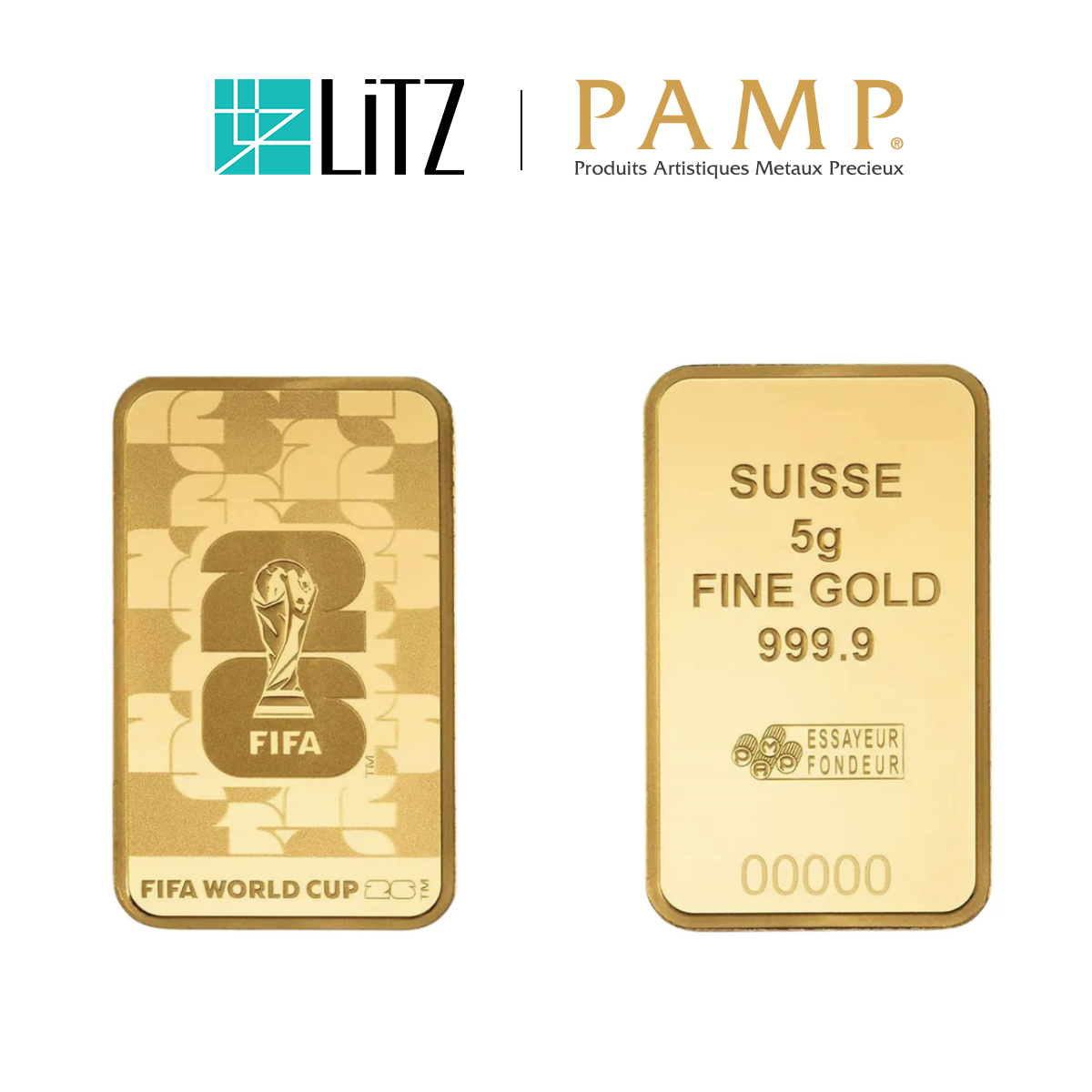 [5 gram] FIFA Limited Edition Gold Bar (999.9) PG087