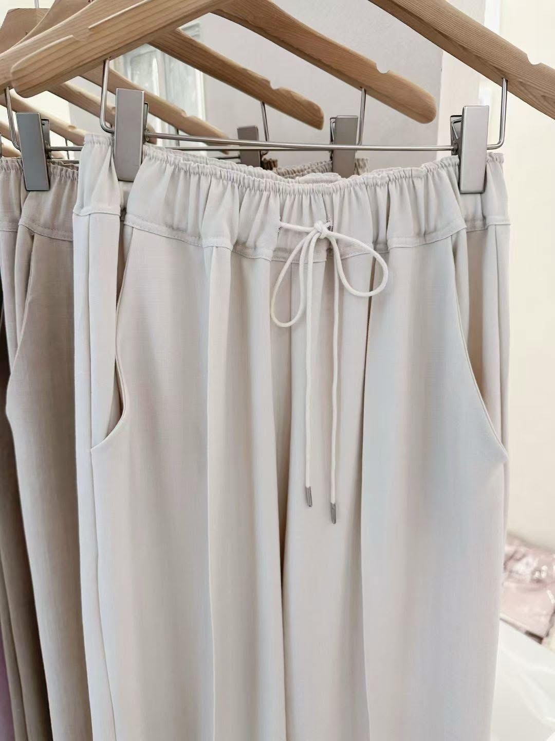 橡筋腰前骨西褲