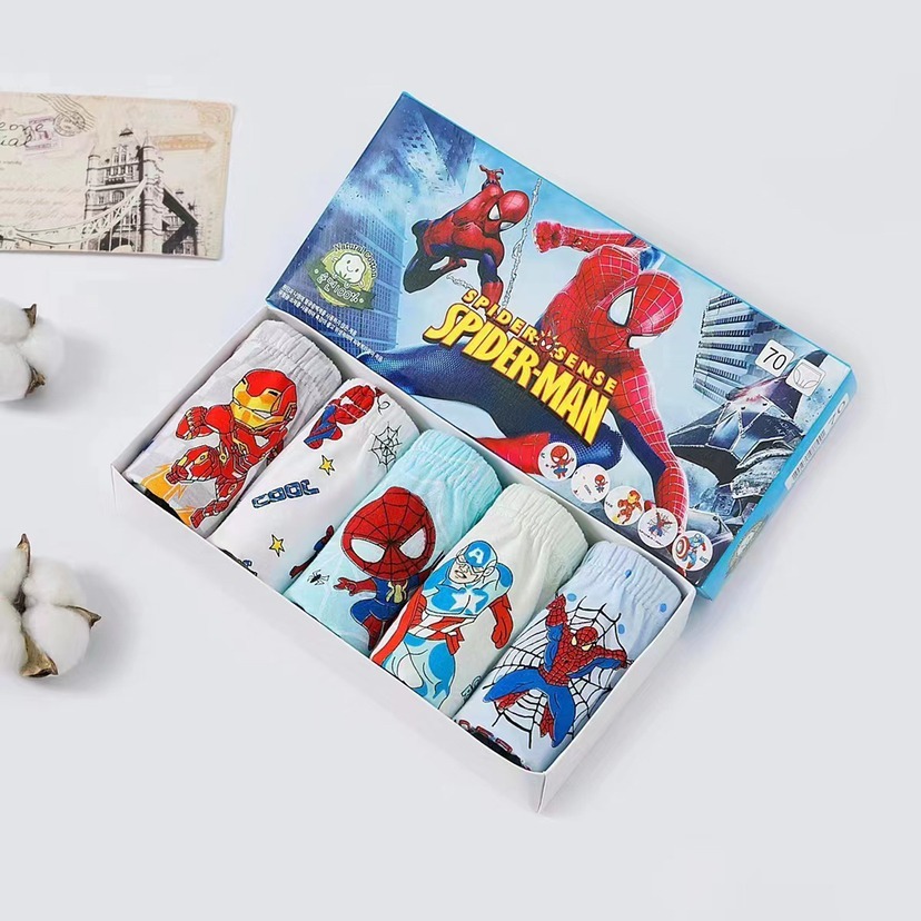 韓國純棉小童卡通內褲 -1盒(5入) - 現貨(斷碼)