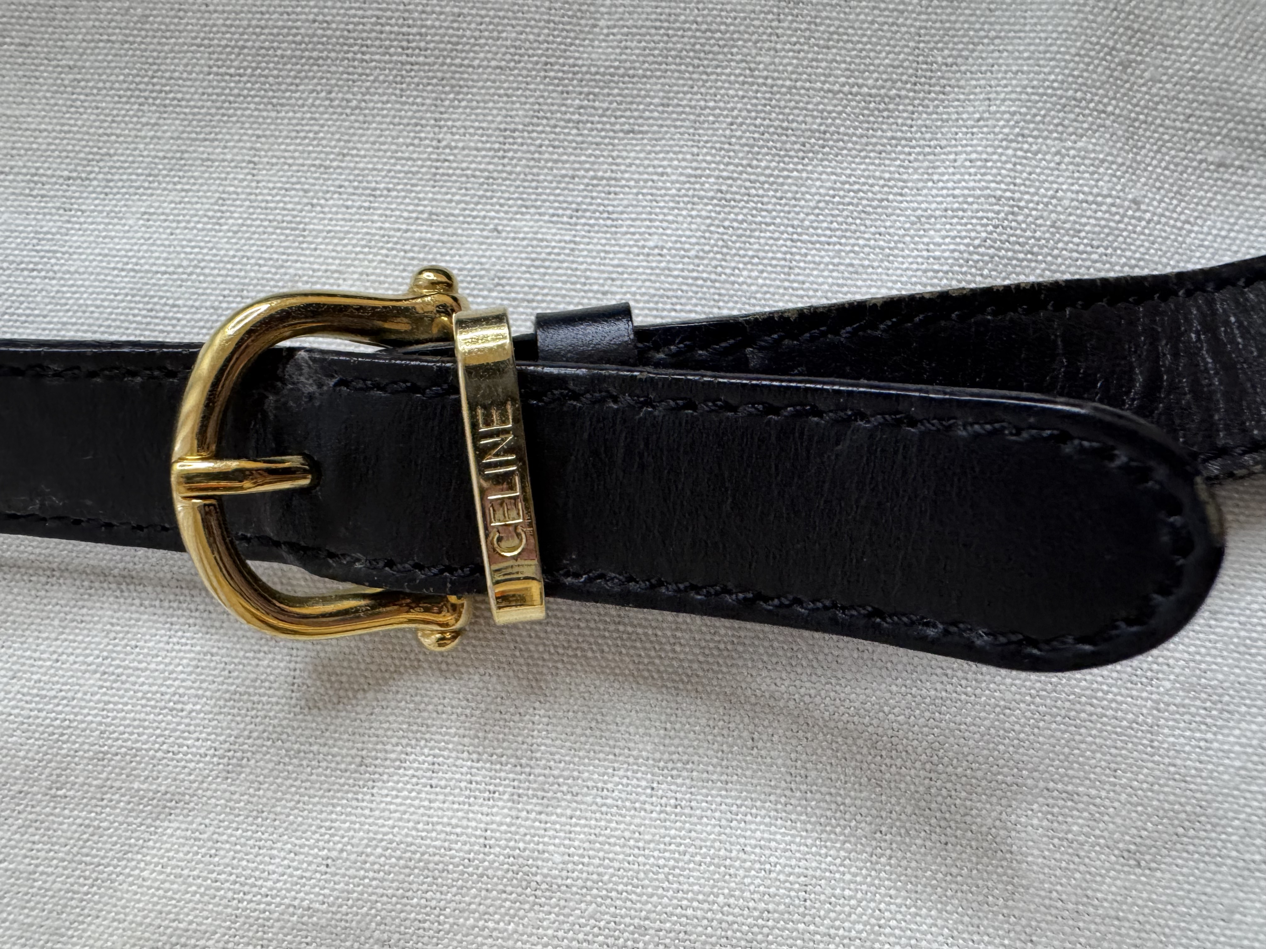 Celine Black Macadam Shoulder Bag