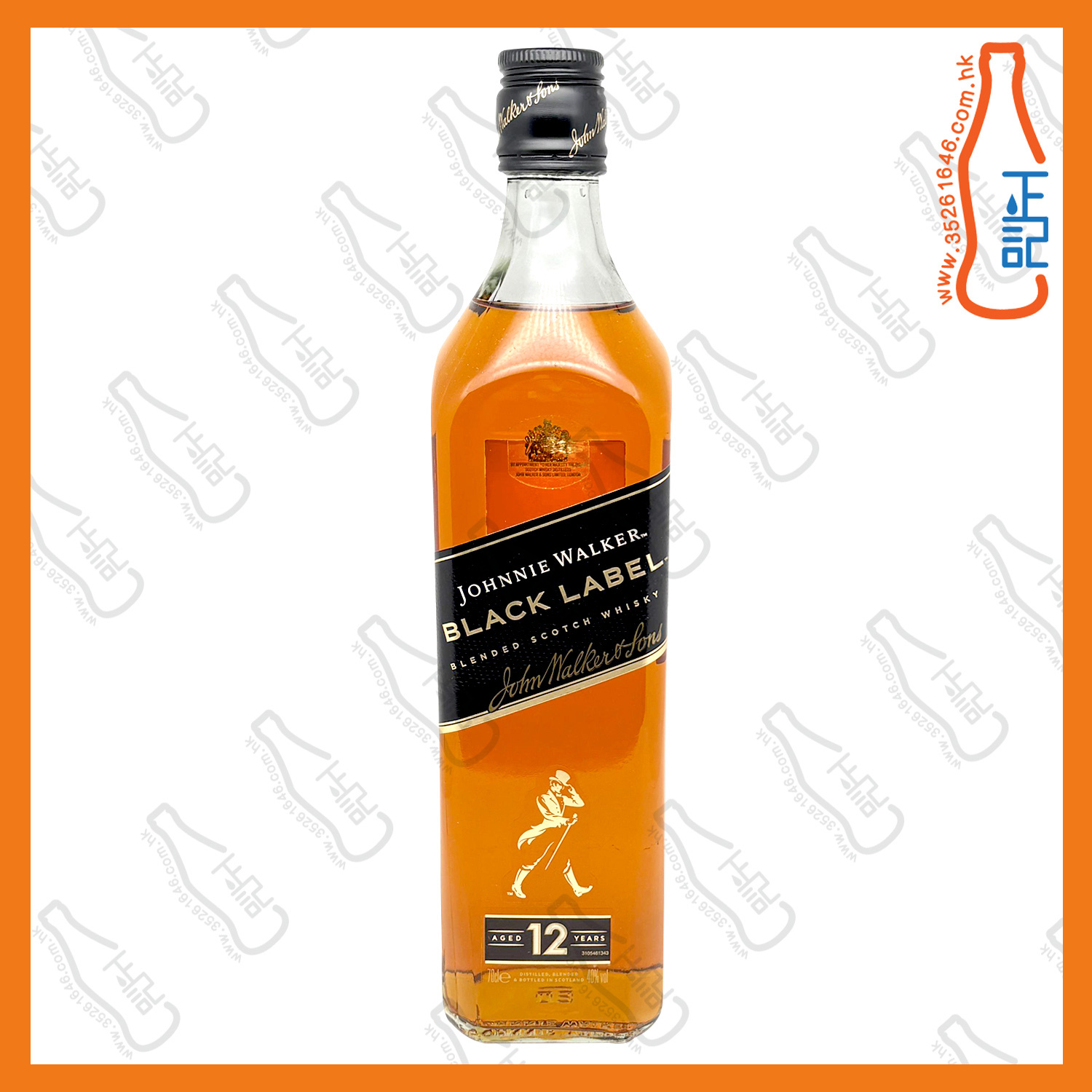 ==JOHNNIE WALKER 約翰走路 12年 黑牌 調和威士忌 700mL /支