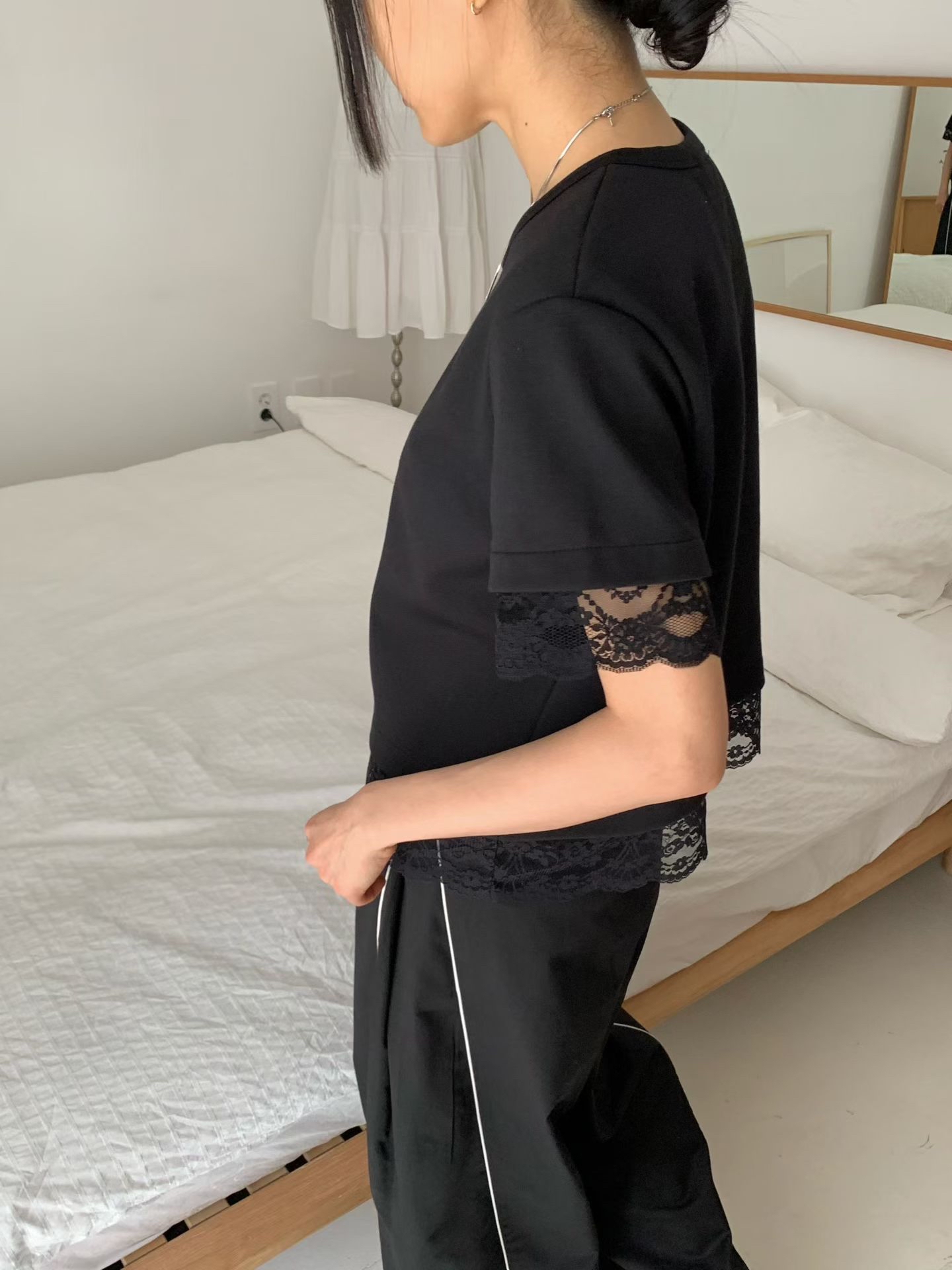 A street  lace 腳Top