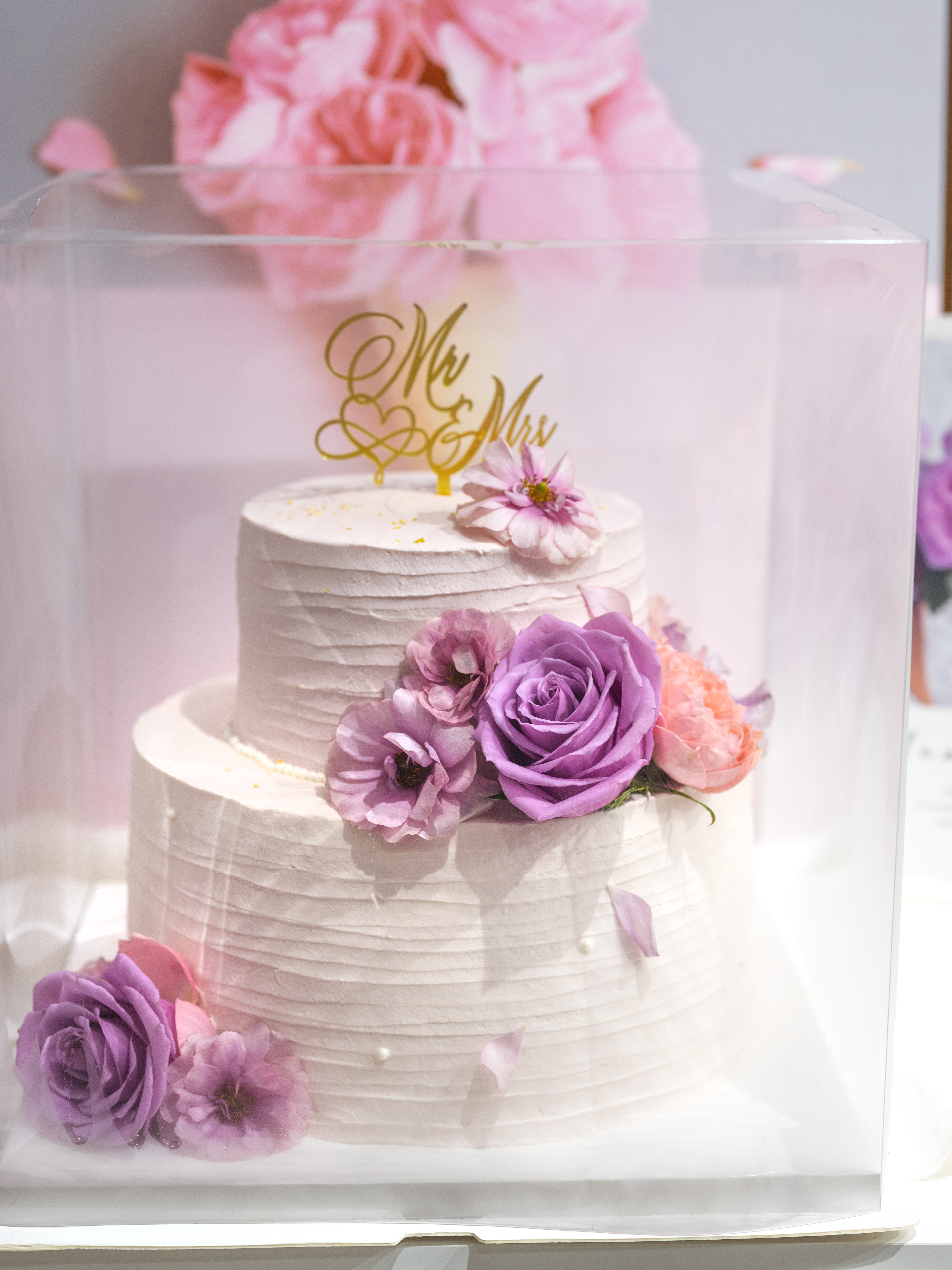 雙層鮮花蛋糕（結婚蛋糕款式）