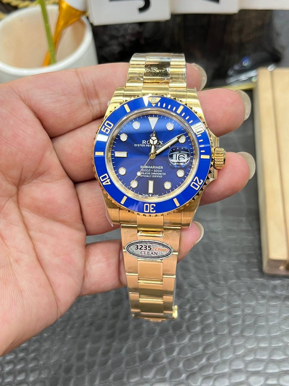 Rolex全金蓝鬼/41mm全金蓝水鬼/上海机芯3235全自动机械🌟