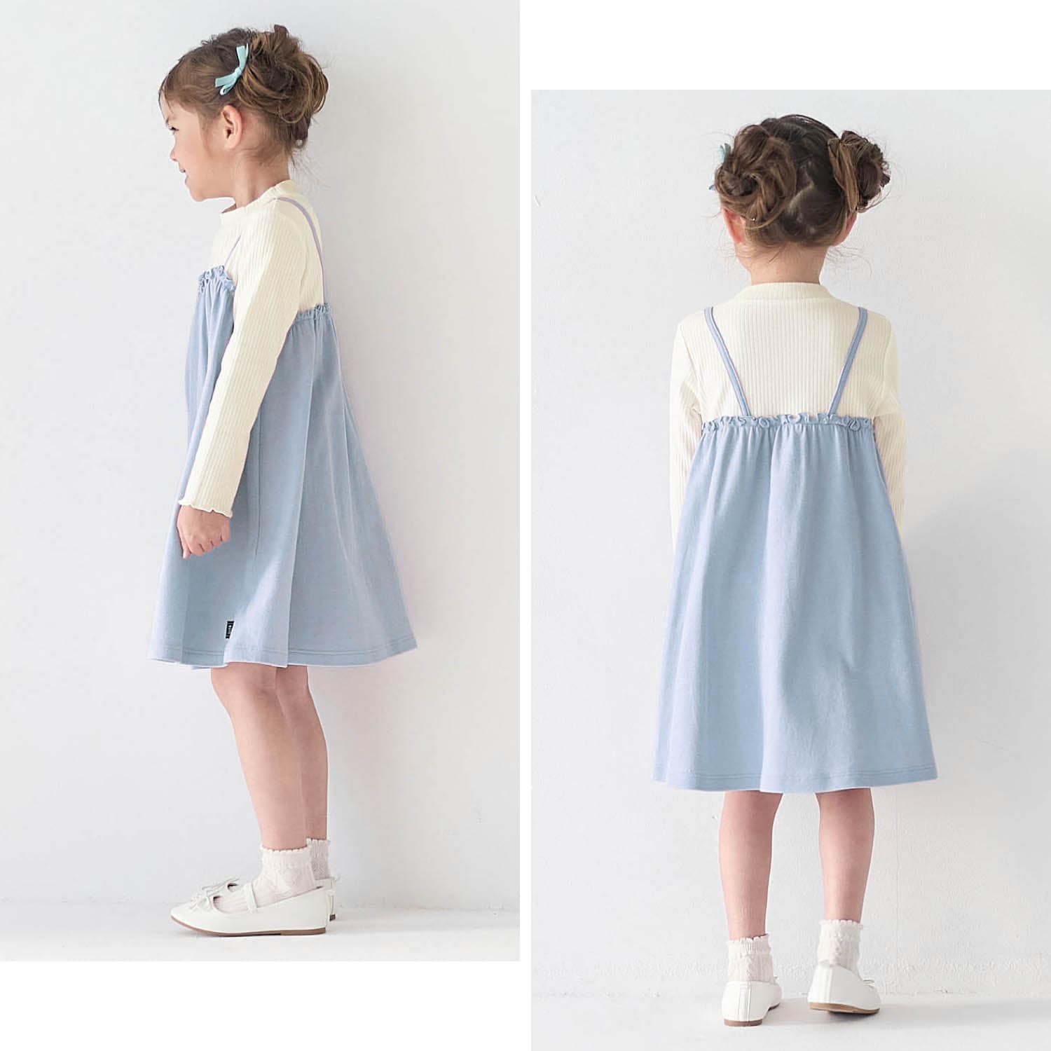 【⭐訂購⭐】 🇯🇵日本直送🌀日本品牌 假2件吊帶連衣裙🌀[PLBA-0057] [260307]