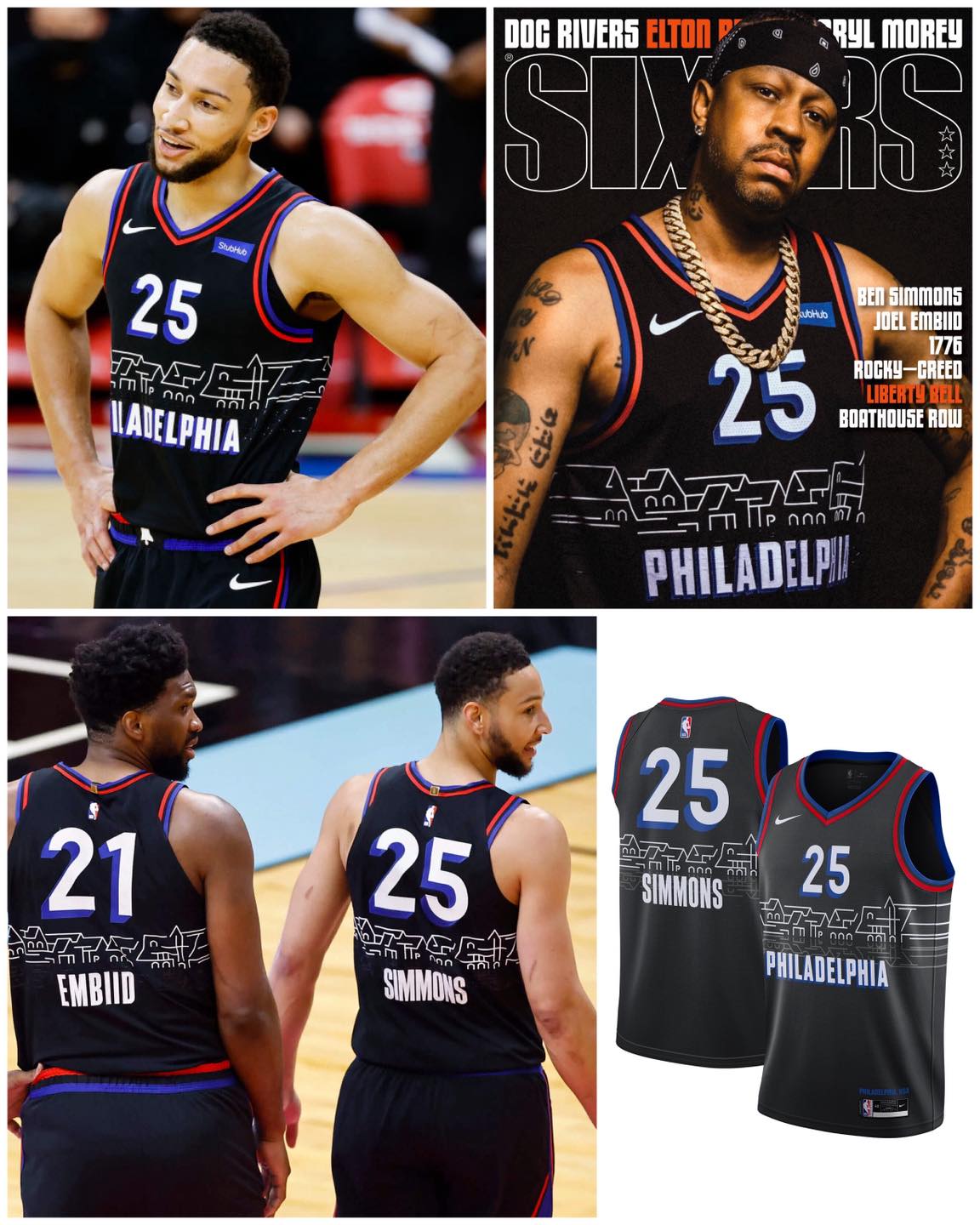 🌟Nike Ben Simmons Sixers City Sw 