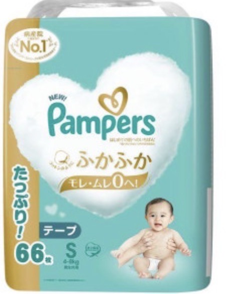 Pampers S 棉柔 日版66片（2/箱）