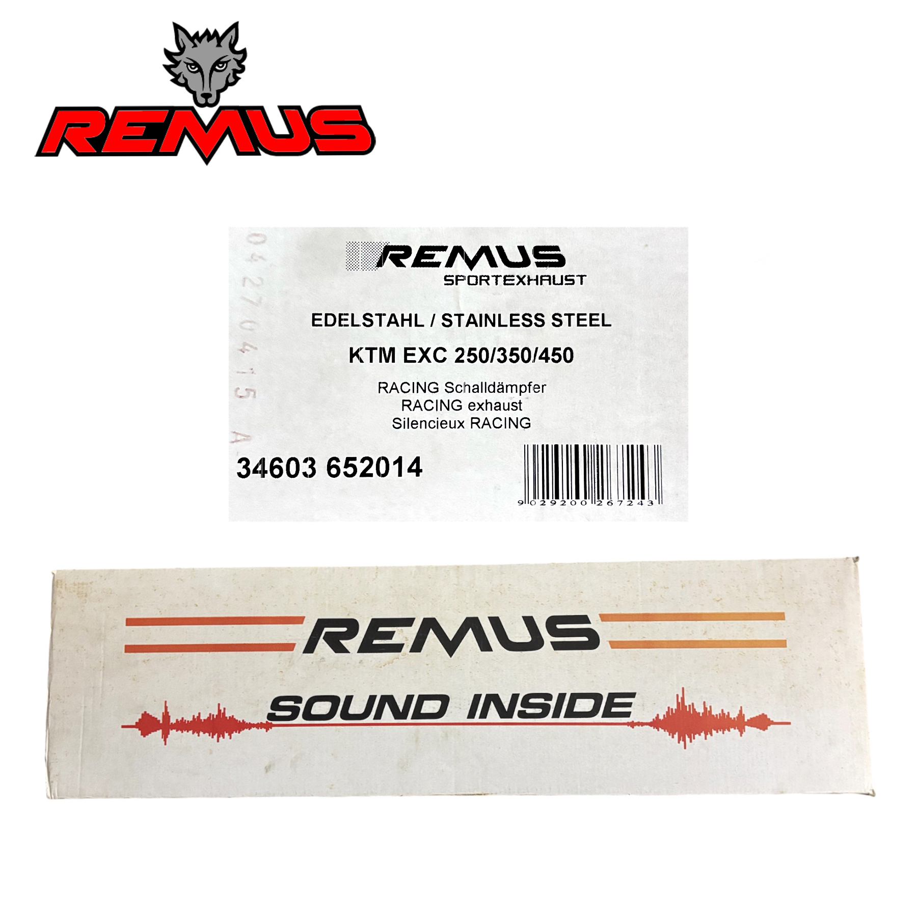 KTM EXC-F REMUS Performance Slip On 
