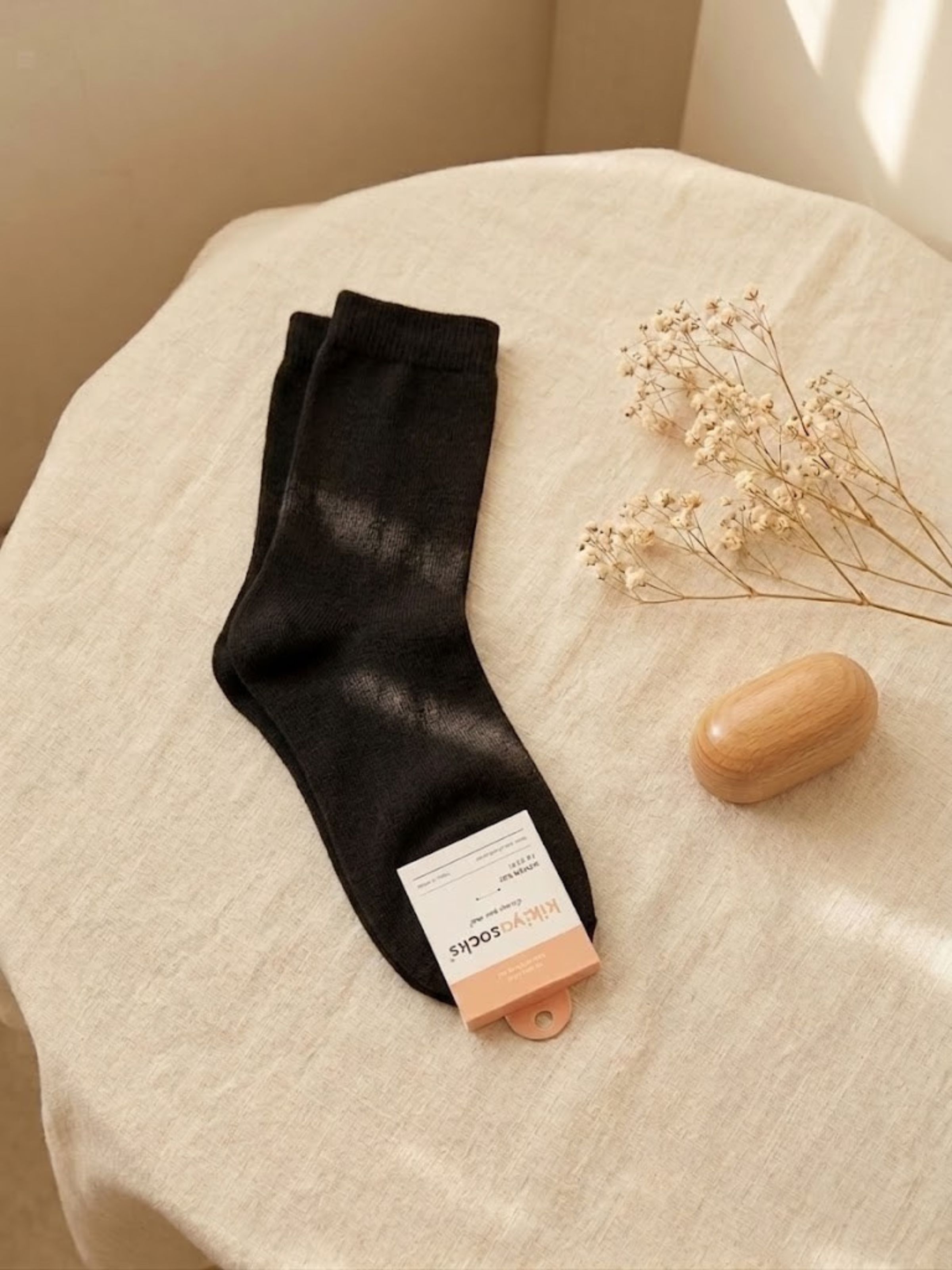 Korean Plain & Cozy Women Crew Socks