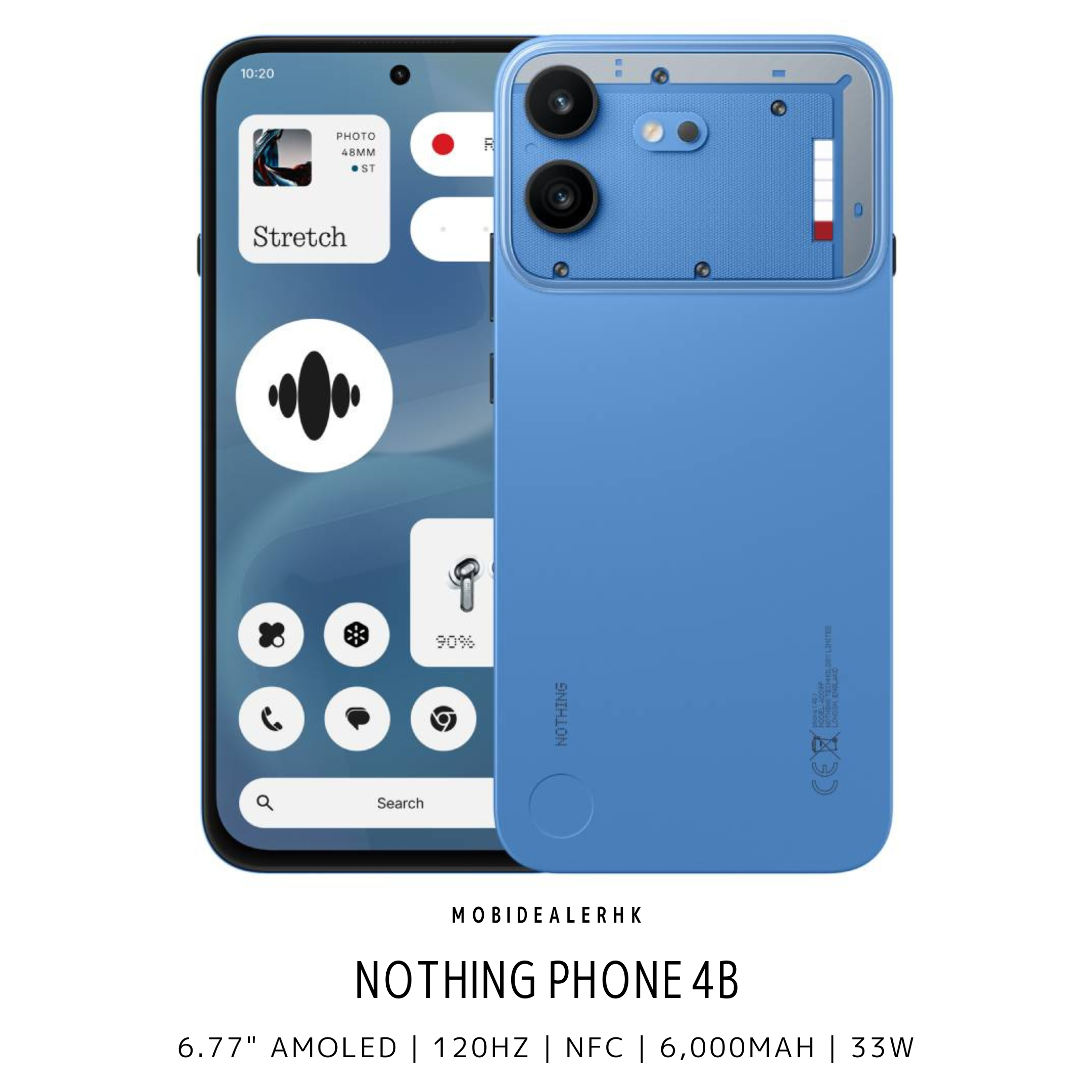 Nothing 4B | 5G | 智能手機 | 8+128Gb | 6.77" AMOLED | NFC