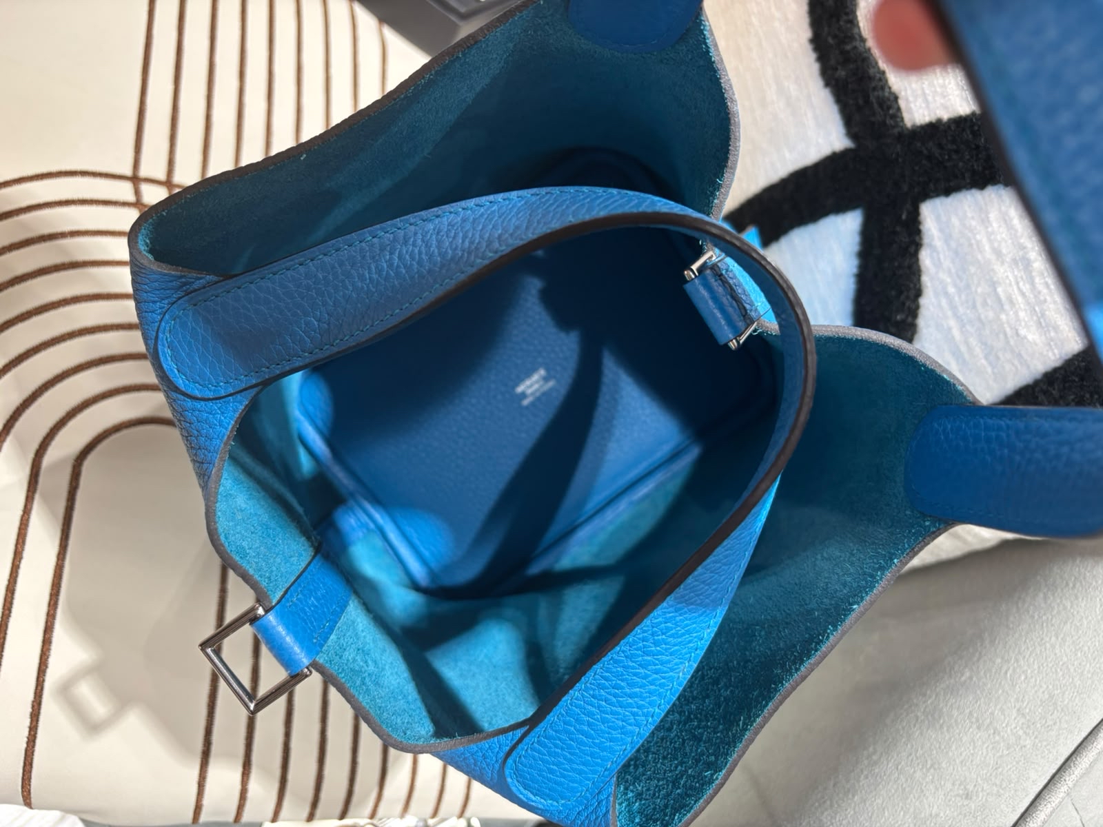 HERMES PICOTIN 18,STAMP A,B3 Bleu Zanzibar 100%Authentic, 98%New ✅key lock✅dust bag✅box