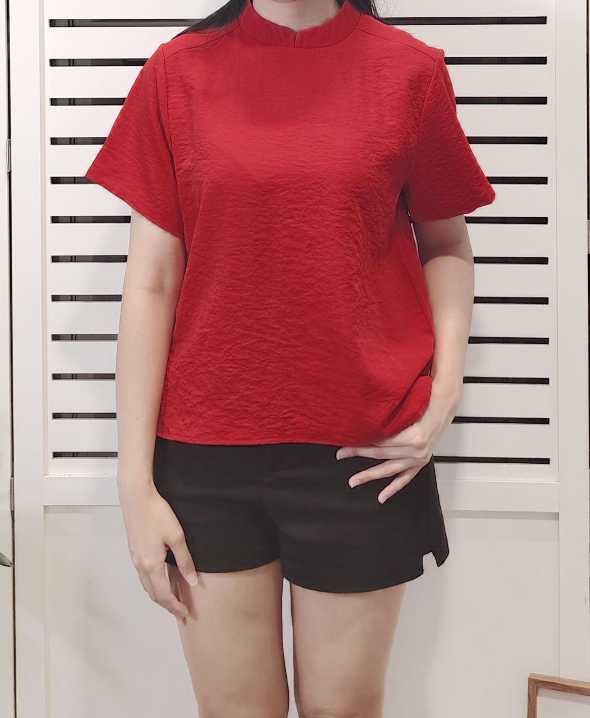 LY609.1 Cny Style ShortSleeve Blouse