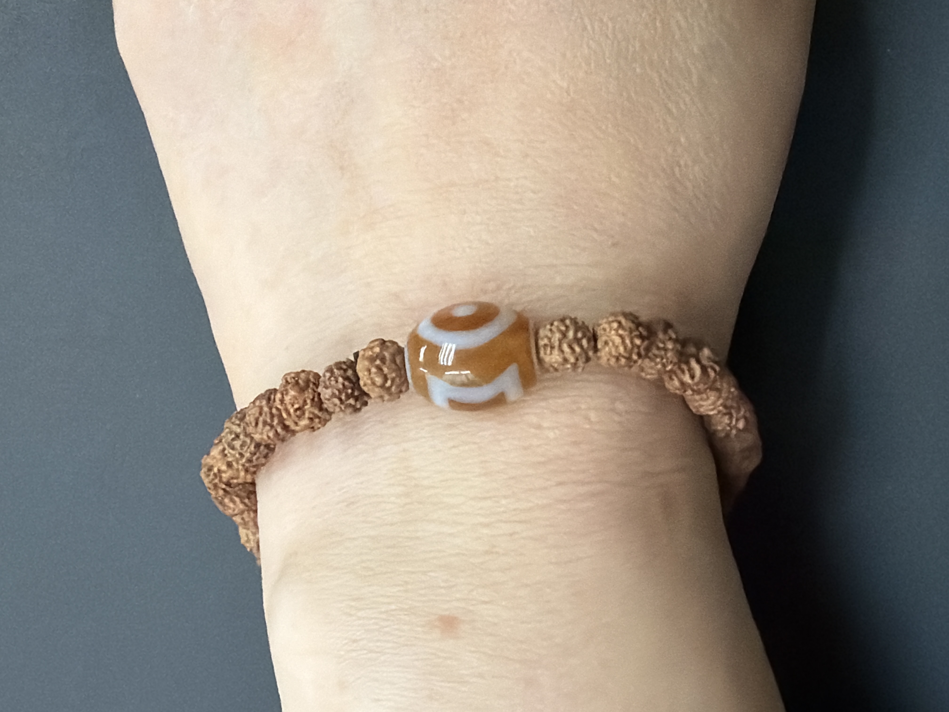 天地天珠 配：4mm 尼泊爾金剛子手串