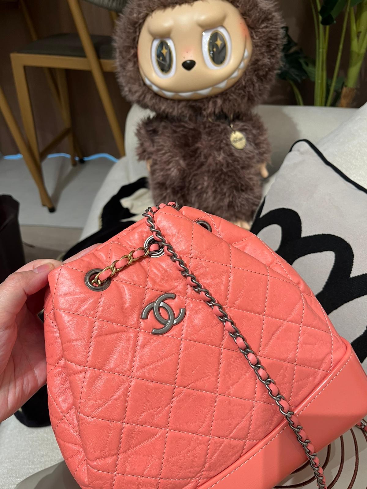 Chanel Gabrielle backpack small 100%Authentic ,95%new ✅CARD✅dust bag