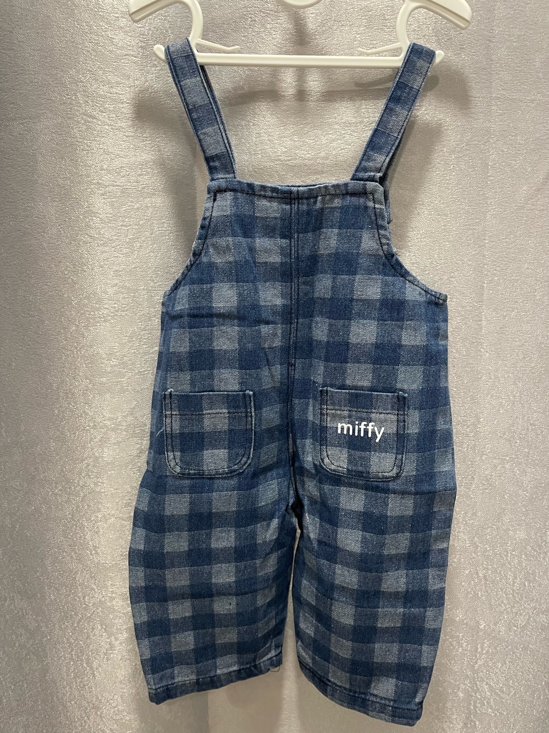 A0155 Miffy格仔背帶褲