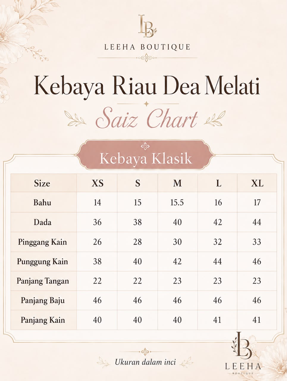 KEBAYA RIAU DEA MELATI