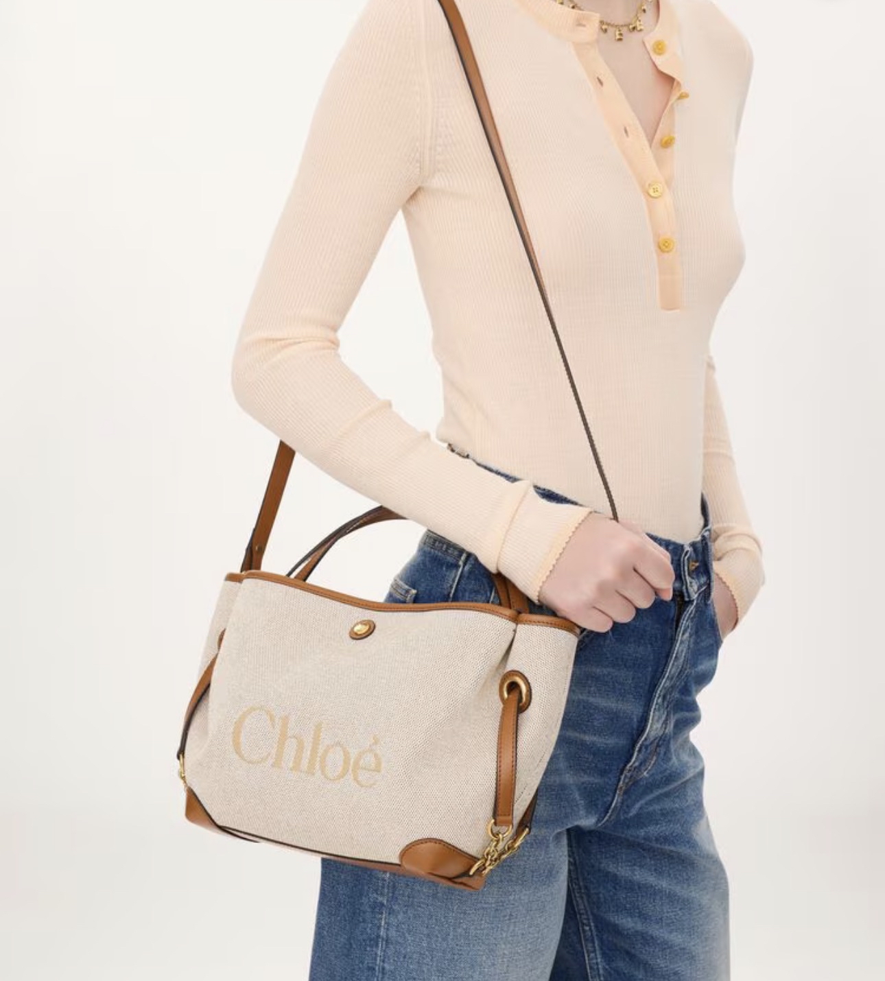 訂貨🍒 Chloe 新款 Clover Small 帆布袋 Size 33x19.5x12cm