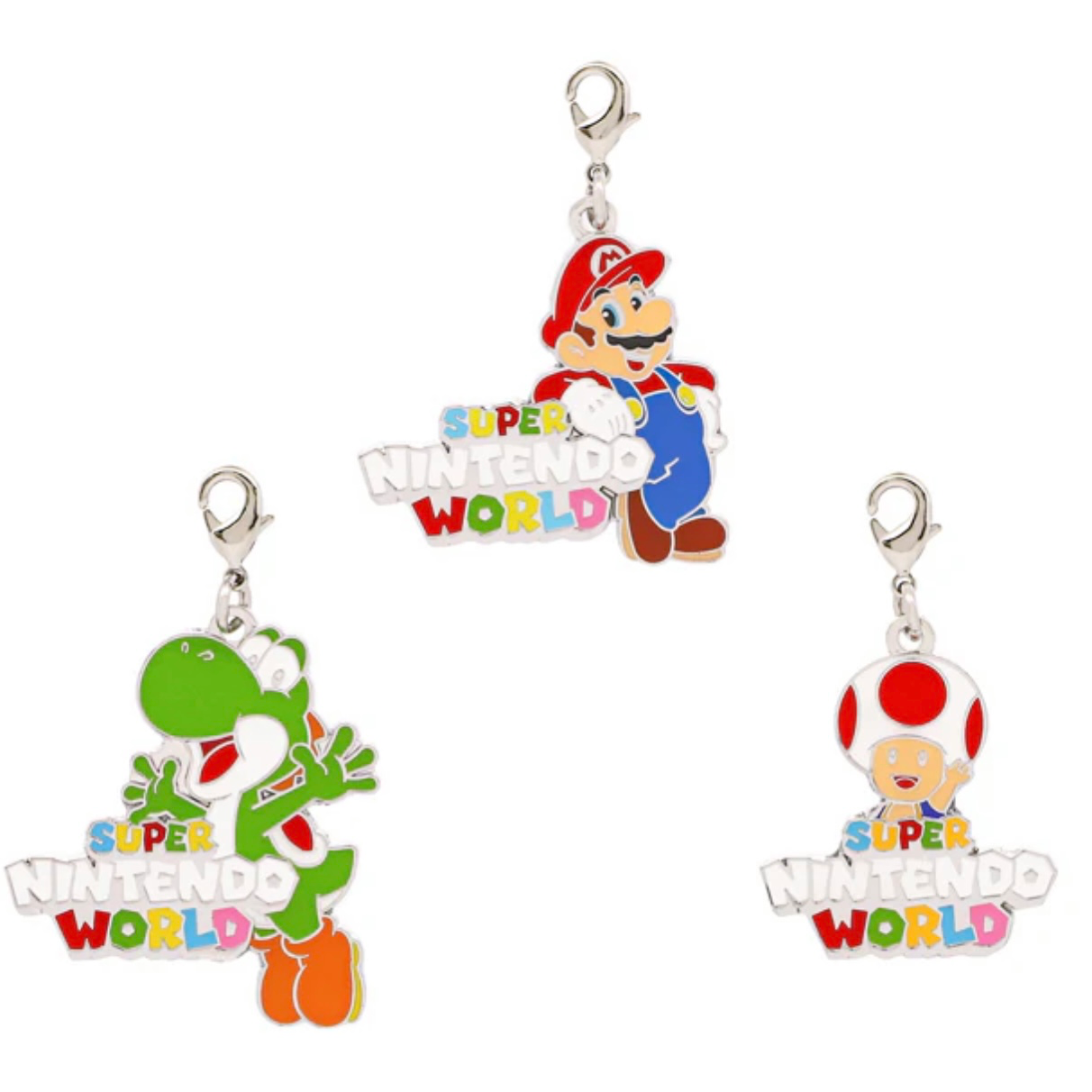Mario/Kinopio/Yossi Charm set (3 pieces)